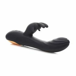 Curve Toys Curve Novelties Power Bunnies Cuddles 10x Silicone Rabbit Vibrator - Black