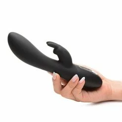 Curve Toys Curve Novelties Power Bunnies Dizzy Rotating Vibrator W-rotating Beads - Black