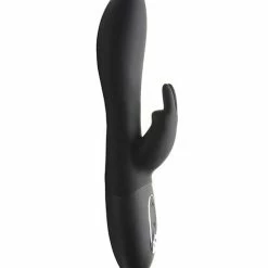 Curve Toys Curve Novelties Power Bunnies Dizzy Rotating Vibrator W-rotating Beads - Black