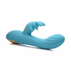 Curve Toys Curve Novelties Power Bunnies Snuggles 10x Silicone Rabbit Vibrator - Blue Vibrators