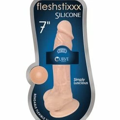Curve Toys Curve Novelties Fleshstixxx Dildo With Balls