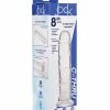 Curve Toys Curve Novelties Jock C-thru 8" Slim Dildo - Clear