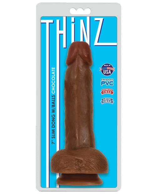 Curve Toys Curve Novelties Thinz 8" Slim Dong With Balls