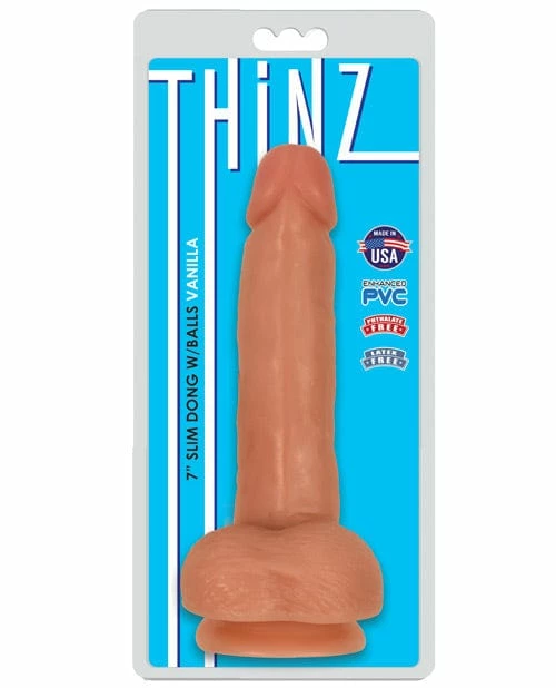 Curve Toys Curve Novelties Thinz 8" Slim Dong With Balls