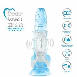 Deeva Doctor Love's Zinger Dual Vibrating Cock Cage Penis Toys