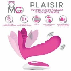Deeva Vibrators OMG Plaisir Wearable Clitoral Massager With G-Spot Vibrator - Pink