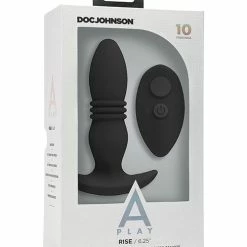 Doc Johnson Anal Toys A Play Rise Rechargeable Silicone Anal Plug With Remote