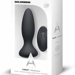 Doc Johnson A Play Thrust Adventurous Rechargeable Silicone Anal Plug With Remote Anal Toys