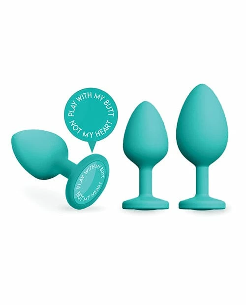 Doc Johnson Anal Toys A Play Trainer Set - Teal Set Of 3