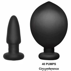 Doc Johnson Deluxe Wonder Plug Inflatable Vibrating Butt Plug - Multi Speed Anal Toys