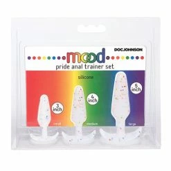 Doc Johnson Mood Pride Anal Trainer Set - Multi Colored Set Of 3 Anal Toys