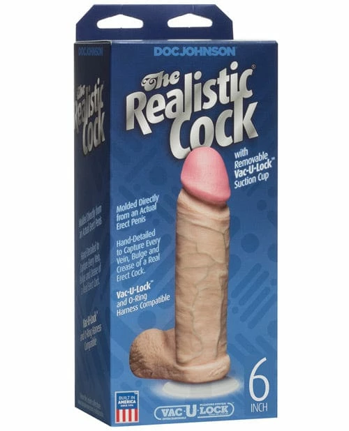 Doc Johnson 6" Realistic Cock With Balls