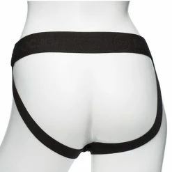 Doc Johnson Body Extensions Be Daring 2 Piece Strap On Set - Black Dildos