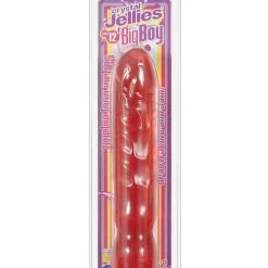 Doc Johnson Crystal Jellies 12" Big Boy Dong - Pink Dildos