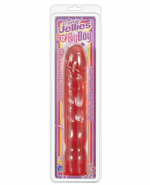 Doc Johnson Crystal Jellies 12" Big Boy Dong - Pink Dildos