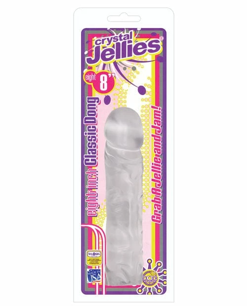Doc Johnson Crystal Jellies 8" Classic Dildo