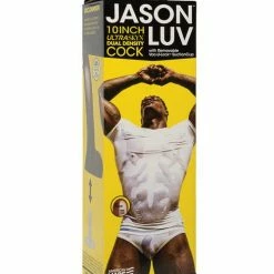 Doc Johnson Jason Luv 10" Ultraskyn Cock With Removable Vac-U-Lock Suction Cup - Chocolate