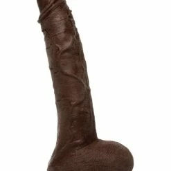 Doc Johnson Jason Luv 10" Ultraskyn Cock With Removable Vac-U-Lock Suction Cup - Chocolate