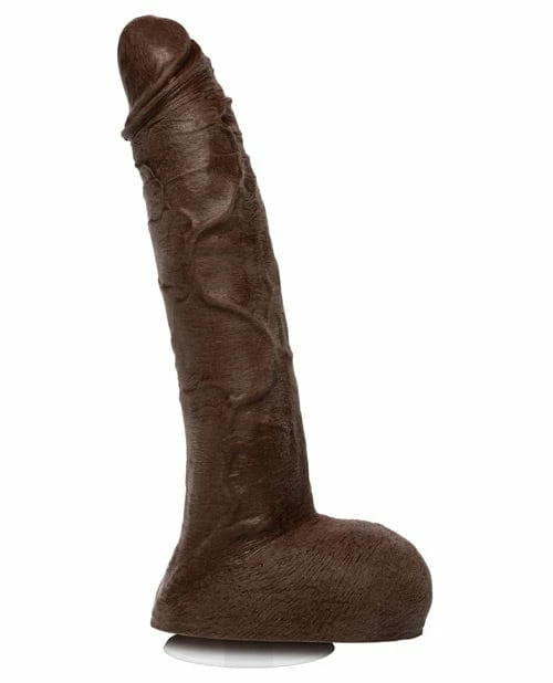 Doc Johnson Jason Luv 10" Ultraskyn Cock With Removable Vac-U-Lock Suction Cup - Chocolate