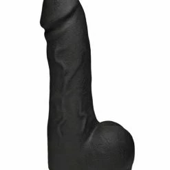 Doc Johnson Kink The Perfect Cock 7.5" With Removable Vac-U-Lock Suction Cup - Black Dildos