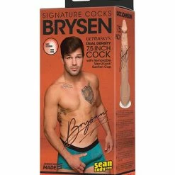 Doc Johnson Signature Cocks Ultraskyn 7.5" Cock With Removable Vac-U-Lock Suction Cup - Brysen