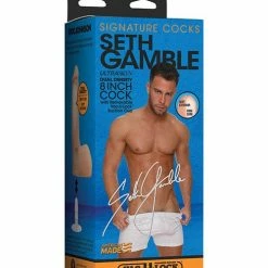 Doc Johnson Signature Cocks Ultraskyn 8" Cock With Removable Vac-U-Lock Suction Cup - Seth Gamble Dildos