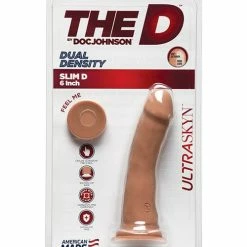 Doc Johnson The D 6.5" Slim D - Caramel Dildos