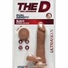 Doc Johnson The D 6" Slim D With Balls - Caramel Dildos