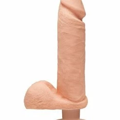 Doc Johnson The D 8" Perfect D Vibrating With Balls Dildos