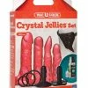 Doc Johnson Vac-U-Lock Crystal Jellies Set - Pink Dildos