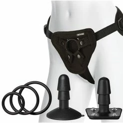 Doc Johnson Vac-U-Lock Crystal Jellies Set - Pink Dildos