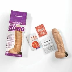 Doc Johnson Vac-U-Lock Kong Realistic - White Dildos