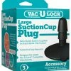 Doc Johnson Vac-U-Lock Large Suction Cup Plug - Black
