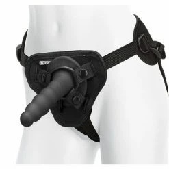 Doc Johnson Vac-U-Lock Ripple Vibrating Pleasure Set - Black Dildos