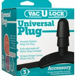 Doc Johnson Dildos Vac-U-Lock Universal Plug - Black