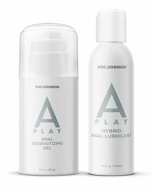 Doc Johnson A Play Double Down Hybrid Lubricant - 2 Piece Set Lubes
