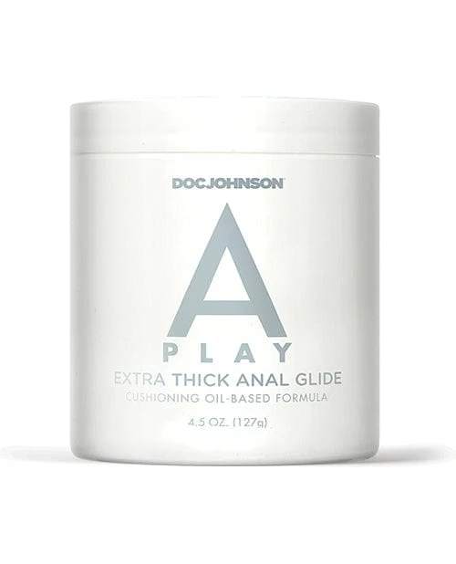 Doc Johnson Lubes A Play Extra Thick Anal Glide With Cushioning Oil Based Formula - 4.5 Oz.