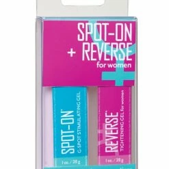 Doc Johnson Spot On & Reverse Creams For Women - Pack Of 2 Sexual Enhancers For Couples
