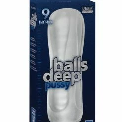 Doc Johnson Balls Deep The Baller 9" Pussy Stroker - Frost