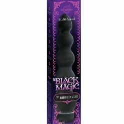 Doc Johnson Black Magic 7" Ribbed Vibe Vibrators