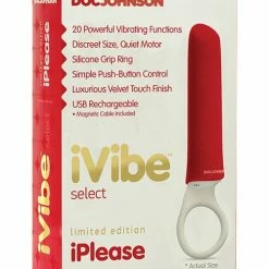 Doc Johnson IVibe Select IPlease Limited Edition - Red-White Vibrators