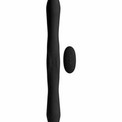 Doc Johnson Kink Dual Flex Silicone Vibrator With Wireless Remote - Black