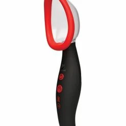 Doc Johnson Kink Pumped Rechargeable Automatic Vibrating Pussy Pump - Black-Red