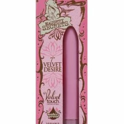 Doc Johnson Vibrators Naughty Secret 7" Velvet Desire Waterproof Vibe - Pink