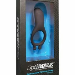 Doc Johnson Vibrators OptiMALE Rechargeable Vibrating Cock Ring - Black
