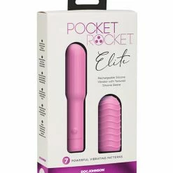 Doc Johnson Pocket Rocket Elite Rechargeable With Removable Sleeve