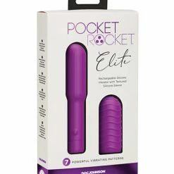 Doc Johnson Pocket Rocket Elite Rechargeable With Removable Sleeve