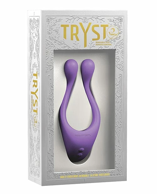 Doc Johnson Vibrators Tryst V2 Bendable Multi Zone Massager With Remote