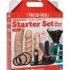 Doc Johnson Vac-U-Lock Dual Density Starter Set With Wireless Remote Vibrators