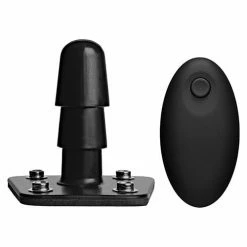 Doc Johnson Vac-U-Lock Vibrating Crystal Jellies Set With Wireless Remote - Pink Vibrators